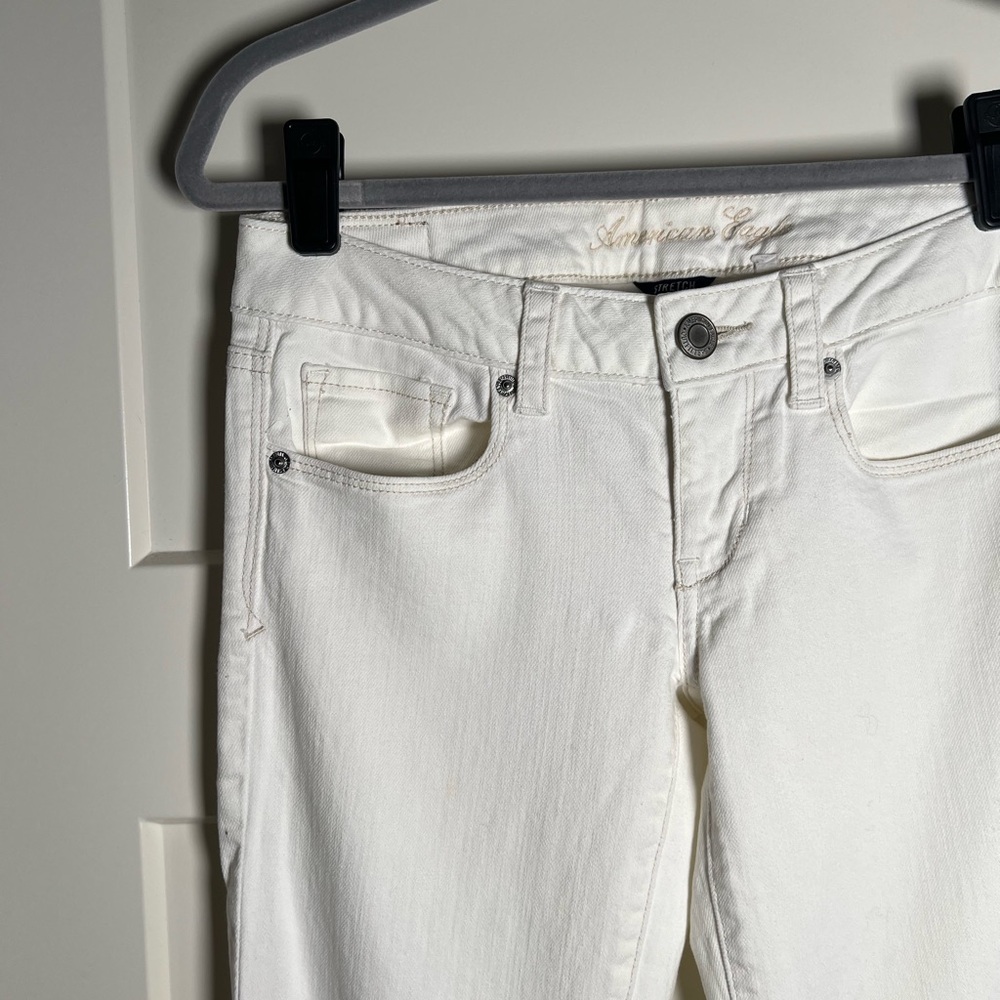 American Eagle Outfitters White Bootcut Jeans - Picture 2 of 12